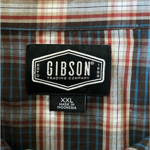 Gibson Trading Co‎ Men’s Size XXL Western Pearl Snap Button Up Shirt - Picture 5 of 6